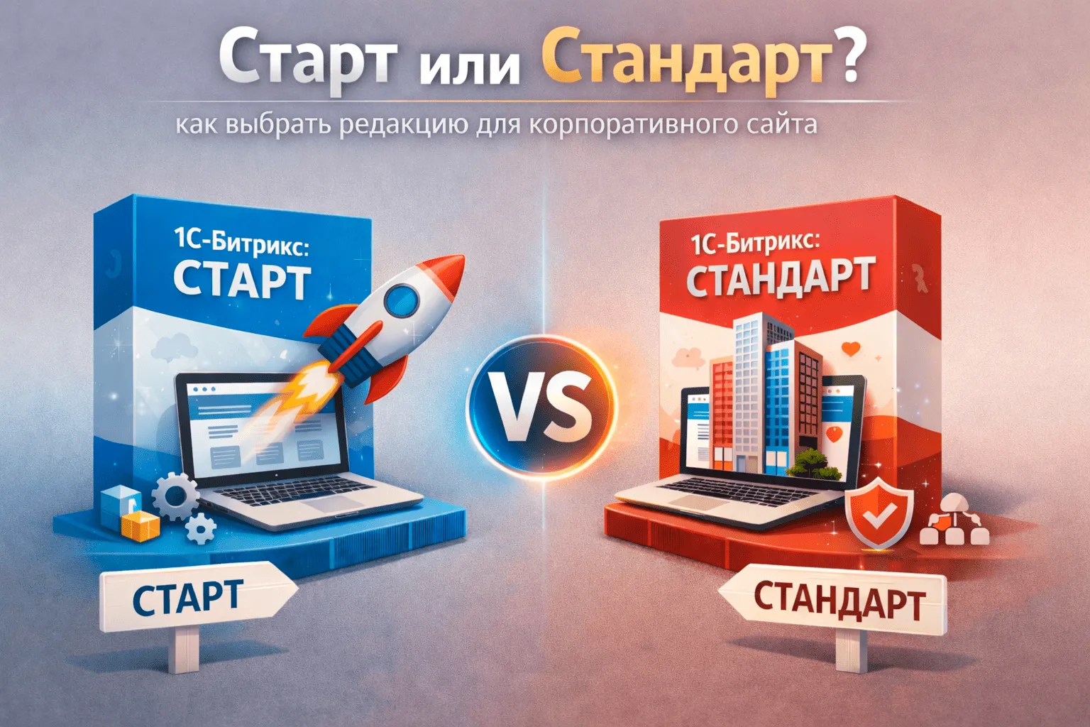 Старт или Стандарт: как выбрать редакцию для корпоративного сайта в Тюмени